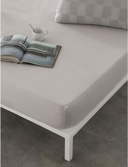 Verstelbaar onderlaken Naturals ELBA Lichtgrijs 90 x 190/200 cm (Bed van 90)