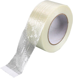 Versterkte tape - PVC - 50mm - 50m - transparant