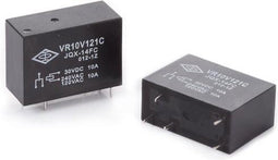 VERTICAAL RELAIS 10A/30VDC-220VAC,1 x WISSEL 12Vdc (VR10V121C)