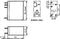 VERTICAAL RELAIS 10A/30VDC-220VAC 1 x WISSEL 24Vdc (VR10V241C)