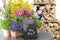 Vertical L-shaped A5 table chalk board. Frosted front with a gloss back - 3 pcs.
