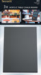 Vertical L-shaped A5 table chalk board. Frosted front with a gloss back - 3 pcs.