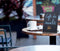 Vertical L-shaped A5 table chalk board. Frosted front with a gloss back - 3 pcs.