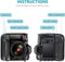 Verticale battery grip - geschikt voor Nikon D7100/D7200 - werkt met EN-EL15 of AA batterijen