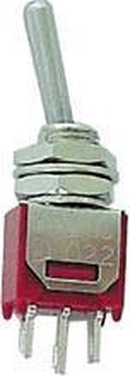VERTICALE SUBMINIATUUR TUIMELSCHAKELAAR SPDT ON-ON (TS-4)