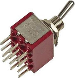 VERTICALE TIUMELSCHAKELAAR 4PDT ON-ON - PCB TYPE (8401C)