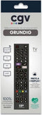 Vervangende afstandsbediening - Algemene voorwaarden - FIDELIO Grundig - Voor Grundig televisies - Zonder programmering - Klaar voor gebruik