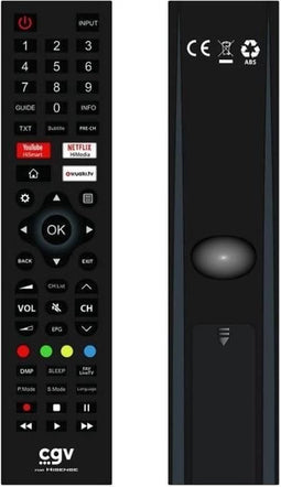 Vervangende afstandsbediening - Algemene voorwaarden - FIDELIO Hisense - Voor Hisense televisies - Zonder programmering - Klaar voor gebruik