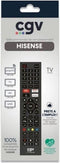 Vervangende afstandsbediening - Algemene voorwaarden - FIDELIO Hisense - Voor Hisense televisies - Zonder programmering - Klaar voor gebruik