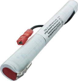 Vervangende batterij ideaal voor de RZB 71107840 batterij voor noodverlichting, noodstroomverlichting met 3,6 volt en 860 mAh L1x3 Mignon AA met Faston-stekker 2,8 mm + paal en 110 mm kabel en Faston-contact 2,8 mm paal