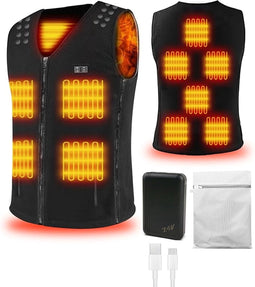 Verwarmde Bodywarmer met Powerbank – Waterbestendig - Verstelbare Maat - Warmteregeling