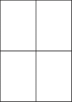 Verwijderbare A4 etiketten 105 x 148 mm wit (100 vel)
