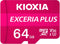 Kioxia Exceria Plus - microSDXC 64GB - UHS-I V30 A1 - 4K-video opname