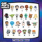 Verzamelbeeldjes - STAR WARS - Galaxy Peek capsule - 4 beeldjes, 4 cm, 25 om te verzamelen