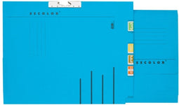Verzamelmap Secolor A4 lateraal blauw | 50 stuks