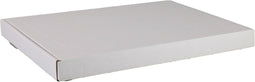 Verzenddoos | A4+ | golfkarton | 345x255x27mm | met klep | wit | 50 stuks