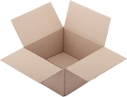 Verzenddoos IEZZY 200x200x110mm enkelgolf bruin - 25 stuks