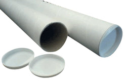 Verzendkoker CleverPack A3 +doppen - 330x29.7x1.2 wit - 5 stuks