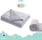 Verzwaringsdeken Kind 4,5 kg Met Dierpatroon buitenhoes - Duurzaam Bamboe Materiaal - Grijs - 100x150cm