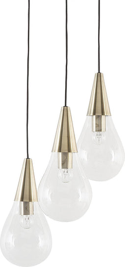 VESLE - Hanglamp - Zwart - Glas