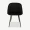 Vesper Dining Chair, Black Velvet & Black legs