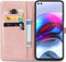 iMoshion Hoesje Geschikt voor Motorola Moto G100 Hoesje Met Pasjeshouder - iMoshion Mandala Bookcase - Rosé Goud