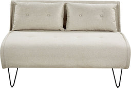 VESTFOLD - Slaapbank - Lichtbeige - Polyester