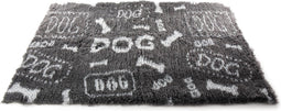 Vetbed - Hondenmat - Dog Print - Grijs/Wit - Gerecycled - 100X75 cm
