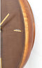 Veti klok Ø56 cm - mangohout/bruin