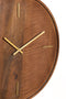 Veti klok Ø56 cm - mangohout/bruin