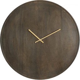 Veti klok Ø56 cm - mangohout/donkerbruin