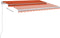 vidaXL - Luifel - vrijstaand - automatisch - 300x250 - cm - oranje - en - bruin