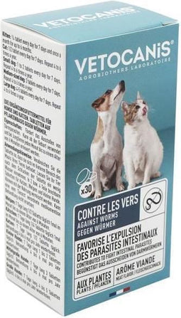 VETOCANIS Tabletten tegen wormen - Voor honden en katten
