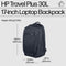 HP Travel Plus - Laptoprugzak 30L/35L - 17,3 inch - Waterbestendig - Blauw
