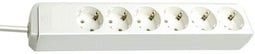 Brennenstuhl Eco-Line - Stekkerdoos 6-voudig - 1,5m - Wit