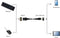 Gembird OTG USB Adapter Kabel - USB Mini-B naar USB A - 15 cm - Zwart