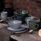 Dutch Rose Serenity Set 12 Delig Servies - Stoneware Handgemaakt - Groen