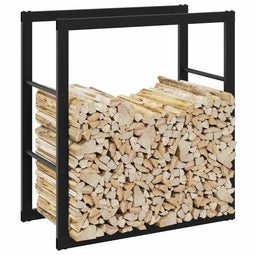 vidaXL - Haardhoutrek - 55x30x61 - cm - staal - zwart