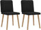 vidaXL - Eetkamerstoelen - 2 - st - stof - zwart