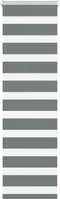 vidaXL - Zebra - rolgordijn - 50x150 - cm - stofbreedte - 45,9cm - donkergrijs