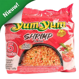 Yum Yum - Noodles garnaal bami 5pack 5x60gr