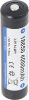 Li-ion batterij 18650 4000mAh, 3,7V Li-ion batterij beveiligd, positieve pool vergroot, 69,2x18,7mm