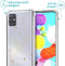 iMoshion Hoesje Geschikt voor Samsung Galaxy A71 Hoesje Met Koord - iMoshion Design Hoesje met Koord - Goud / Transparant / Stars Gold Transparant