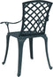 vidaXL - Tuinstoelen - 2 - st - gietaluminium - groen