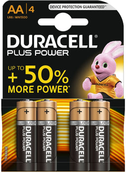 Duracell Plus Power - Alkaline AA-batterijen - Goud (4 stuks)