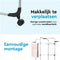 BRASQ Droogtoren 4 Lagen - Droogrek met Wieltjes - Drooglengte 40 Meter - Wit
