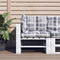 vidaXL - Palletkussens - 3 - st - stof - ruitpatroon - grijs