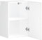 vidaXL - Keukenwandkast - Porto - bewerkt - hout - hoogglans - wit