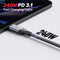 Unitek C14110GY-2M - USB-C Oplaadkabel 3.1 PD 240W - 2 m - Zwart