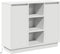 vidaXL - Dressoir - met - LED - Wit - 90x32x75 - cm - Geengineerd - Hout